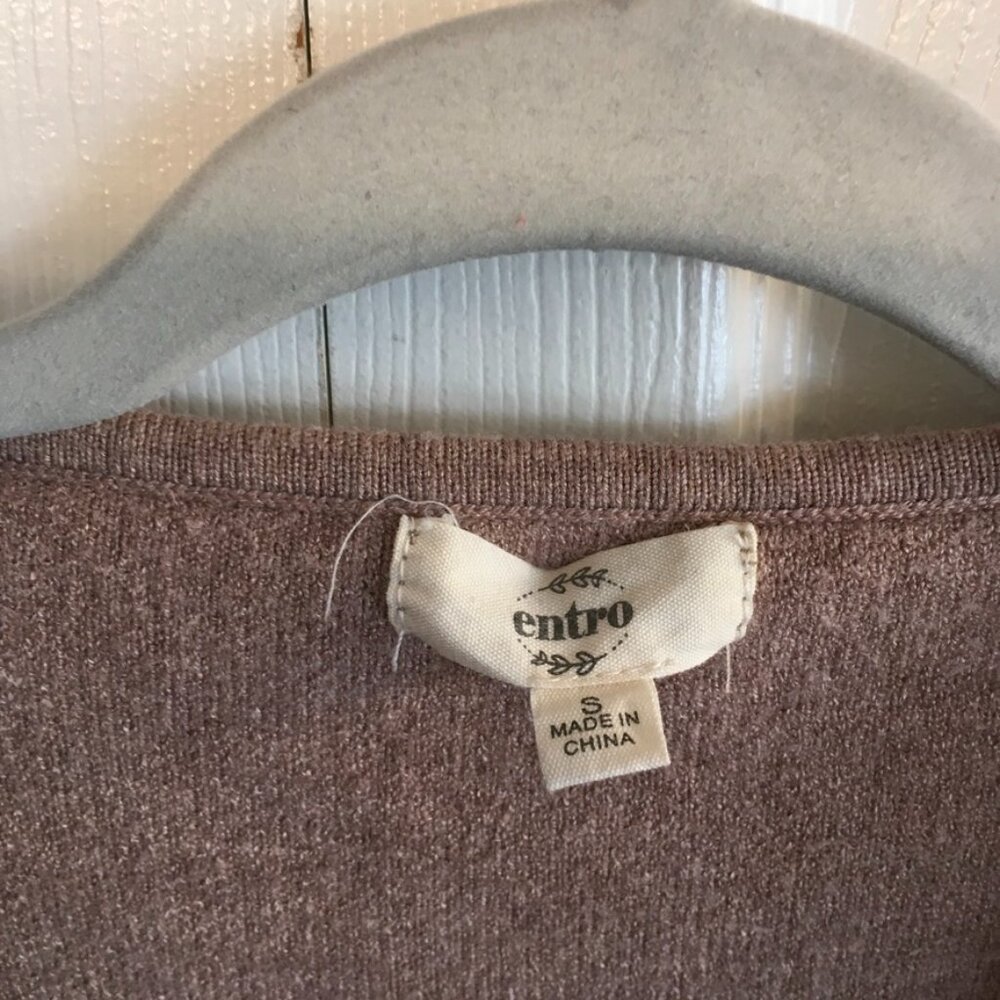 Entro Women's Leopard Print Wrap Sweater Sz S - Picture 4 of 6